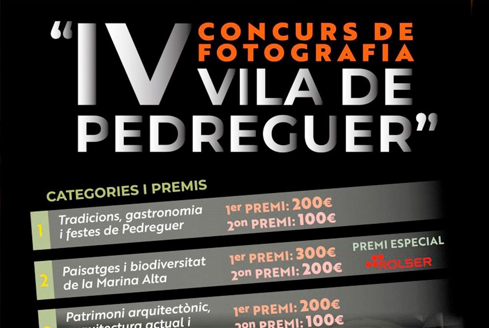 IV concurs fotografic vila de pedreguer